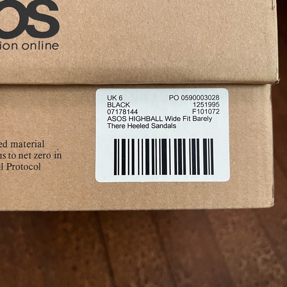 NWT ASOS Barely There heeled sandals - Picture 4 of 9